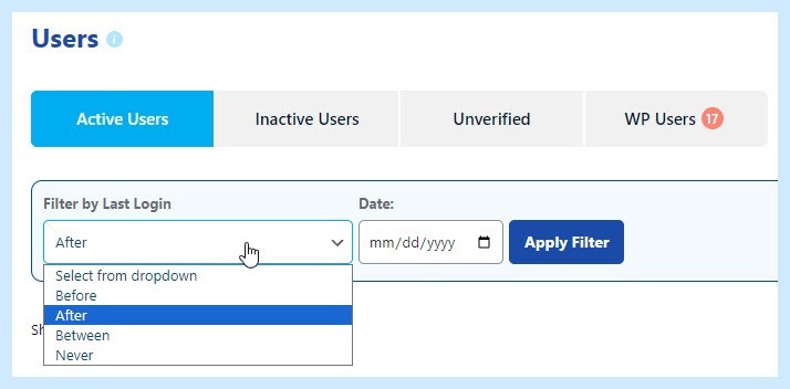 Active users