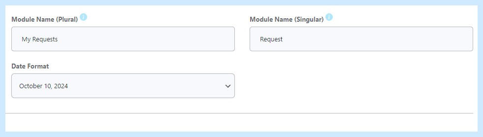 Singular plural module