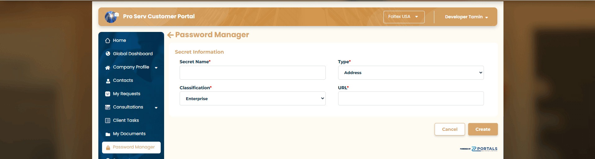 Client Inputs the Password